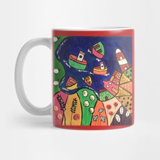 Colourful Naive Seascape Mug